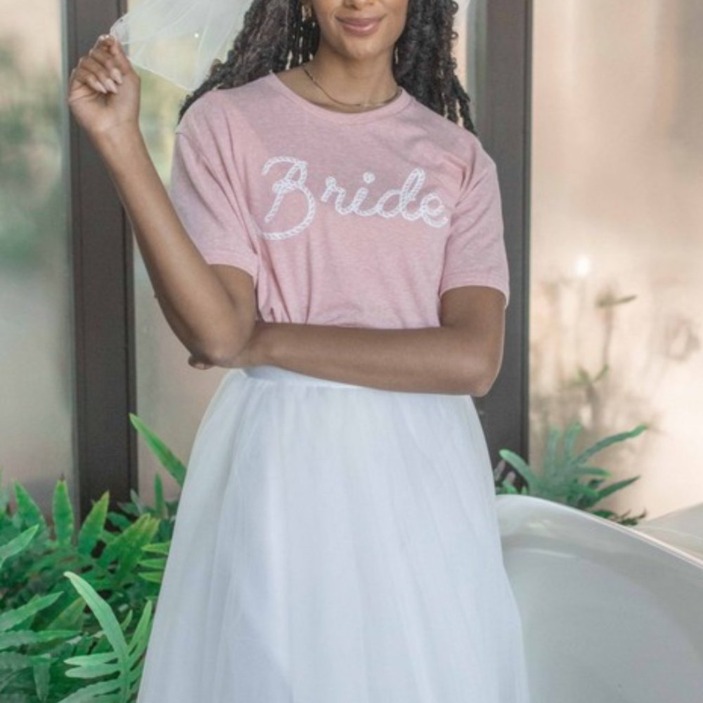 NWT Western Bride Graphic Pink Tee T-shirt - Picture 3 of 3